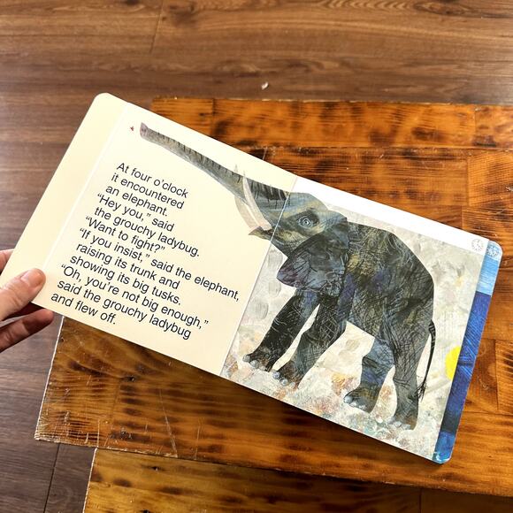 Vintage 1999 Eric Carle The Grouchy Ladybug Baby Board Book - Picture 8 of 10